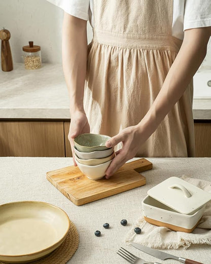 Besmeety 8oz Ceramic Small Bowls Set of 4, Cereal Bowls - Image 2
