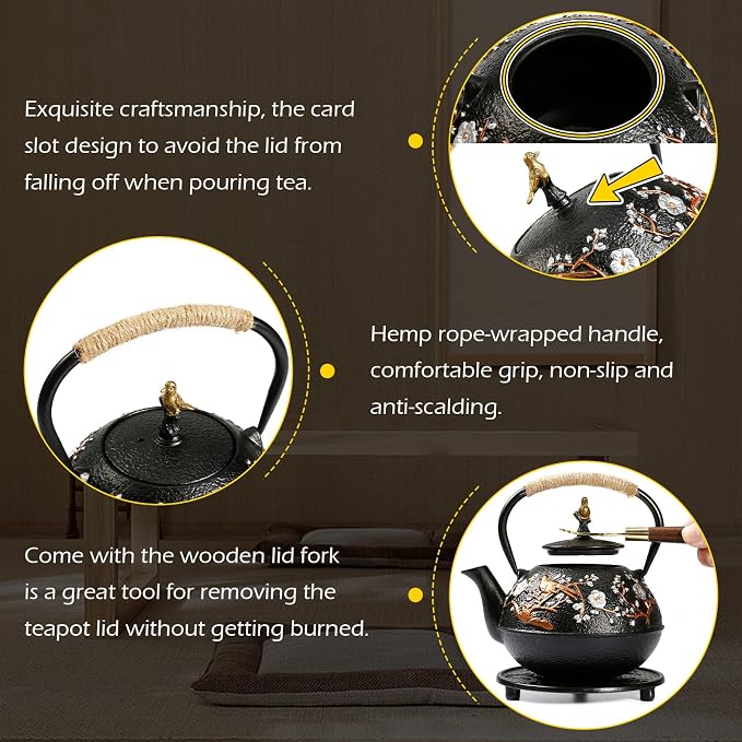 Dyna-Living Cast Iron Teapot - Image 5