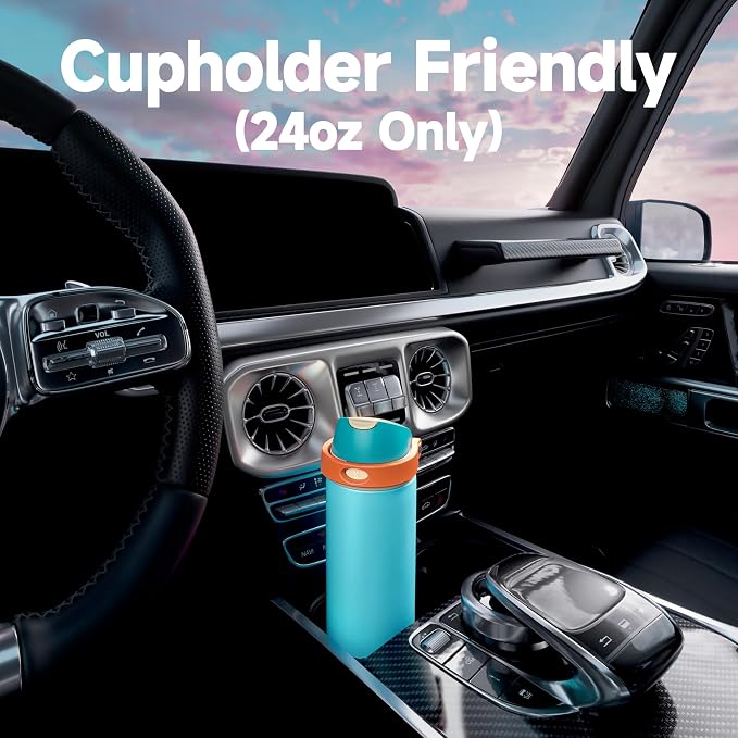 24 oz Insulated Water Bottle for Men: Meoky Stainless Steel Water Bottle - Image 6