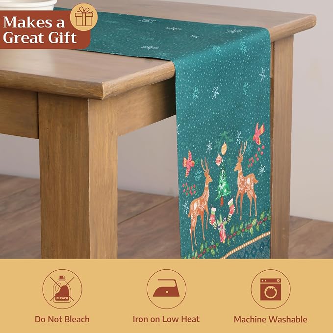 Maison d' Hermine Table Runner 100% Cotton 14.50" x 108" | Table Runners 108 - Image 5