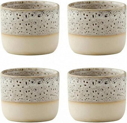 Ceramic Espresso Cups 3oz Small Modern Coffee Cup Thick Walled, Handleless by chooguang