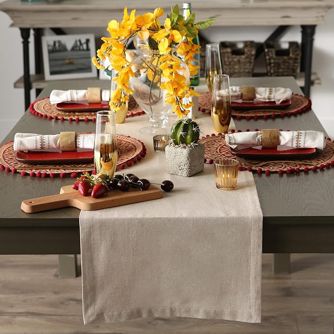 DII Chambray Kitchen, Tabletop Collection, 14x108 Table Runner - Image 3