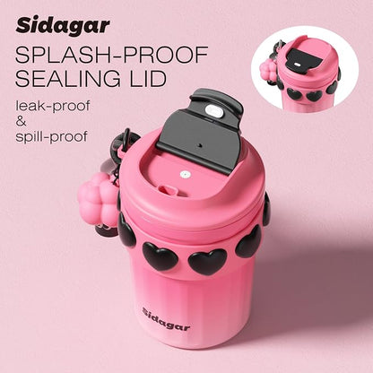 SDGA+ 12 oz Travel Coffee Mug Spill Proof Leak Proof, Stainless Steel Thermal - Image 3