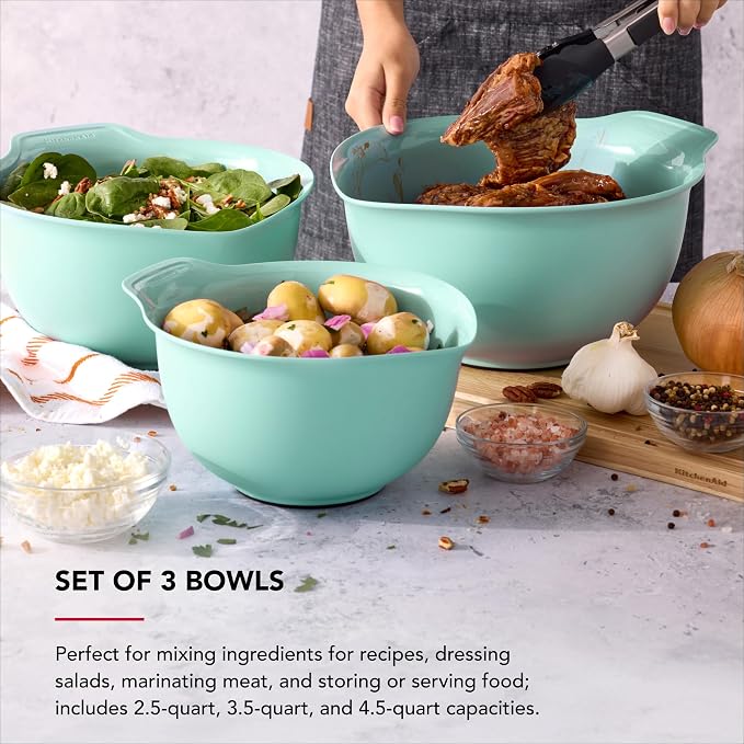 KitchenAid Universal Nesting Plastic Mixing Bowls - Image 6
