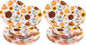 24Pcs Thanksgiving Plastic Plates by WDF