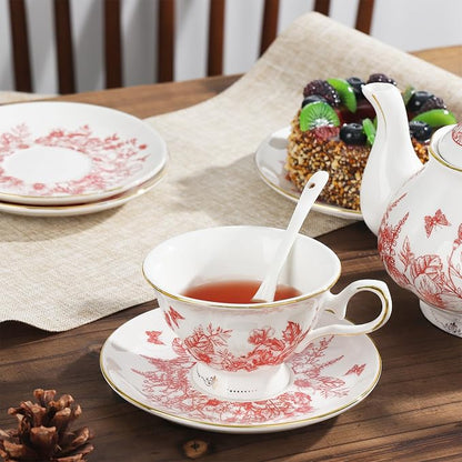 fanquare Vintage Porcelain Tea Set - Image 3