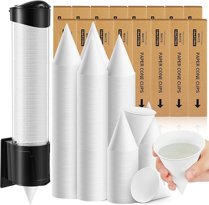 Roshtia 3200 Pcs 4 oz Snow Cone Cups Disposable by Roshtia