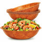HYQO Wooden Salad Bowls Set of 6, Lightweight & Sturdy, 7.9 In | Wooden Bowls by HYQO