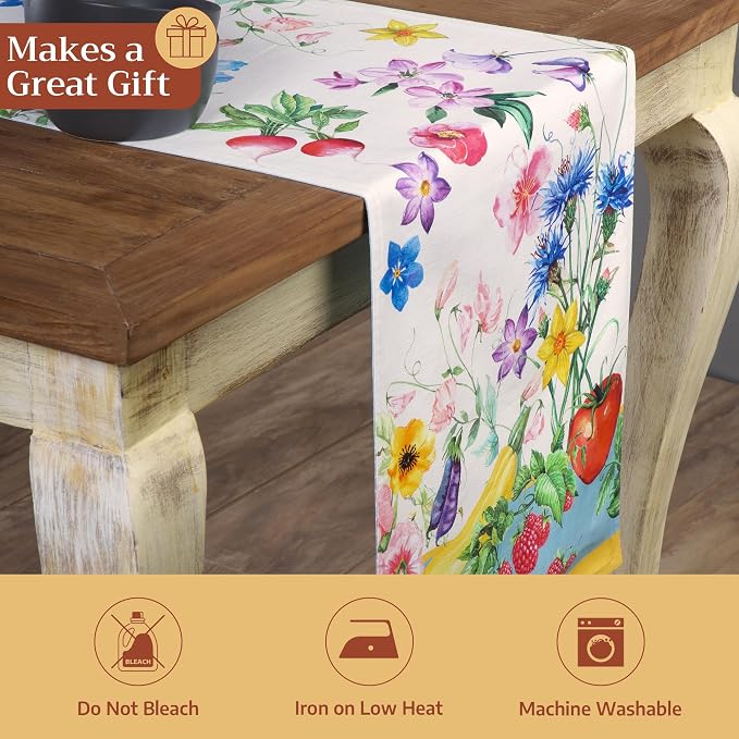 Maison d' Hermine Table Runner 100% Cotton 14.50" x 72" | Table Runners 72 - Image 5