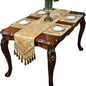 Luxury Velvet Gold Table Runner 90 Inches Long by NYSMXF