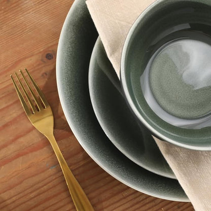 Gibson Elite Pine Coast Plates and Bowls Sets, 12-Piece Stoneware Dinnerware - Image 6