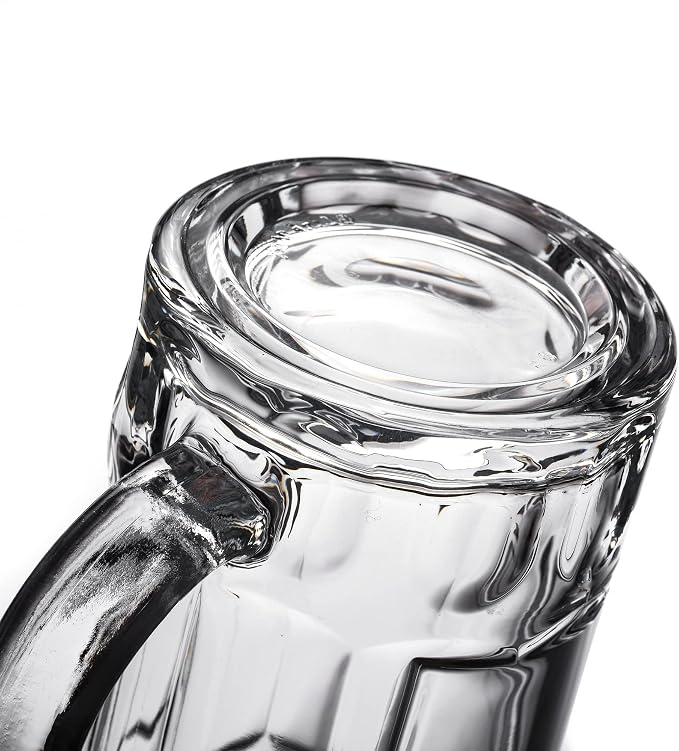 6 Pack Heavy Beer Mugs, Large Beer Glasses - Image 4