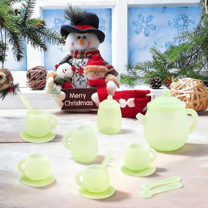 MCGMITT Tea Party Set for Toddler 3-5, Includes Teapot, 4 Tea Cups and Coasters - Image 7