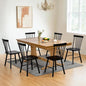 DUHOME Windsor Dining Chairs Set of 6,Farmhouse Style Spindle Back Wood Dining Room Chairs Wooden Kitchen Chair for Home Kitchen,Living Room,Bistro