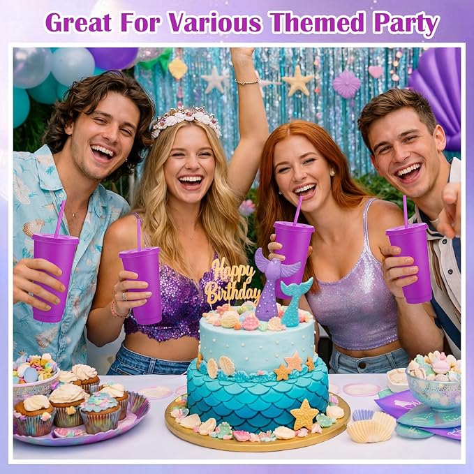 Honeydak 60 Pack Tumbler with Straw and Lid Bulk Cups - Image 4