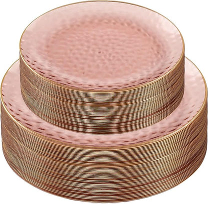 PLASTICPRO 128 Piece Combo Plates Set includes 64-7'' inch Plates & 64-10'' by PLASTICPRO