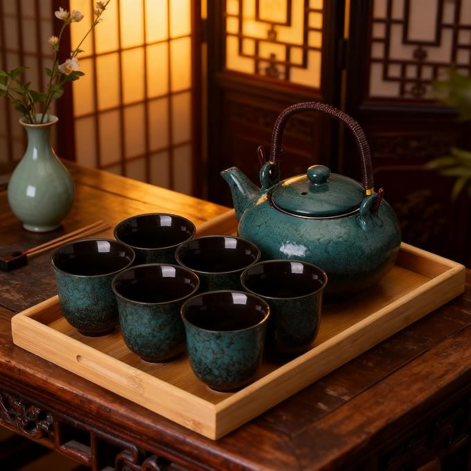 KEYDUACU Japanese Porcelain Gongfu Tea Set, Chinese Asian Style - Image 9