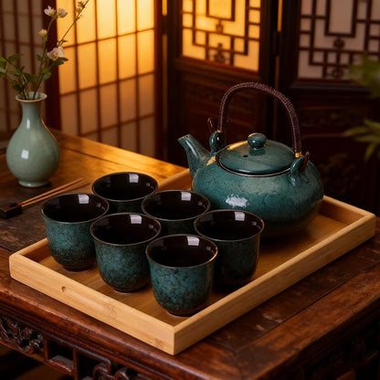 KEYDUACU Japanese Porcelain Gongfu Tea Set, Chinese Asian Style - Image 9