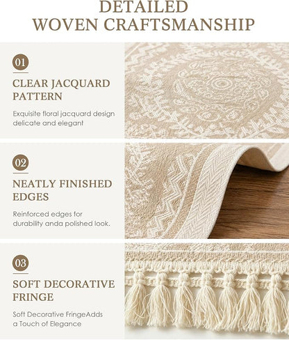 Table Runner, 13.8 x 72 Inch, Jacquard Woven - Image 5