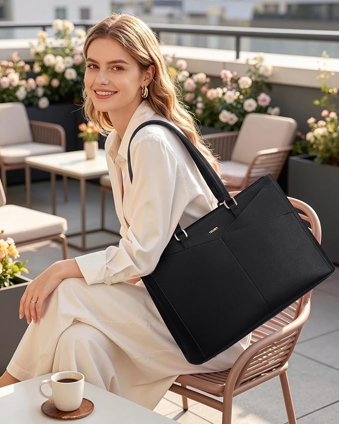 LOVEVOOK Lunch Tote Bag for Women, 3 in 1 Work Bag - Image 2