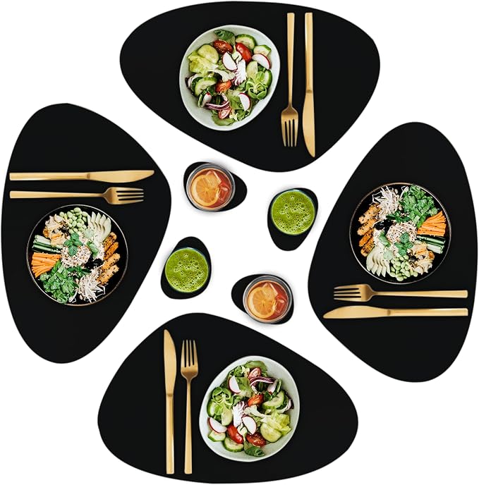 Faux Leather Placemats and Coasters by CaSail