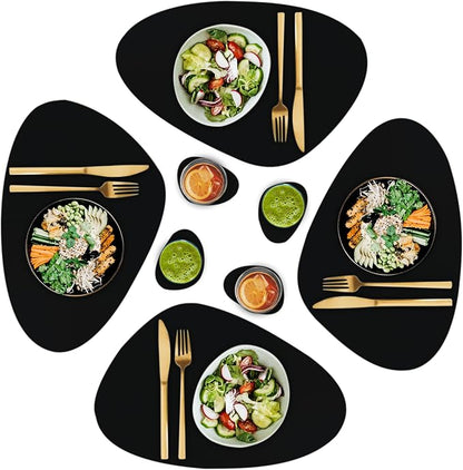 Faux Leather Placemats and Coasters by CaSail