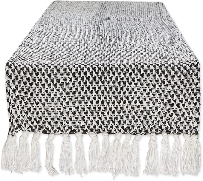 DII Woven Basics Collection 100% Cotton Knit Table Runner by DII