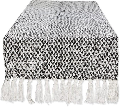DII Woven Basics Collection 100% Cotton Knit Table Runner by DII