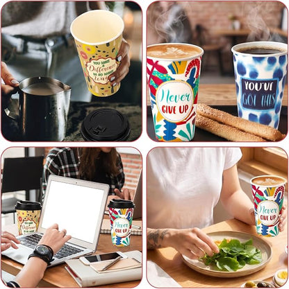 50 Pack 16 oz Disposable Coffee Cup - Image 4
