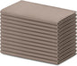 Blue Needles Solid Cloth Napkins Set of 12 Chocolate Brown 100% Cotton Dinner Napkins 18x18 inches - Soft, Reusable, Absorbent, Washable Linen Ideal for Christmas Events, Parties & Everyday Use