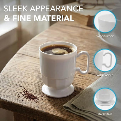 Party Essentials 8-Ounce Hard Plastic Coffee Cup/Tea Mug - Image 5