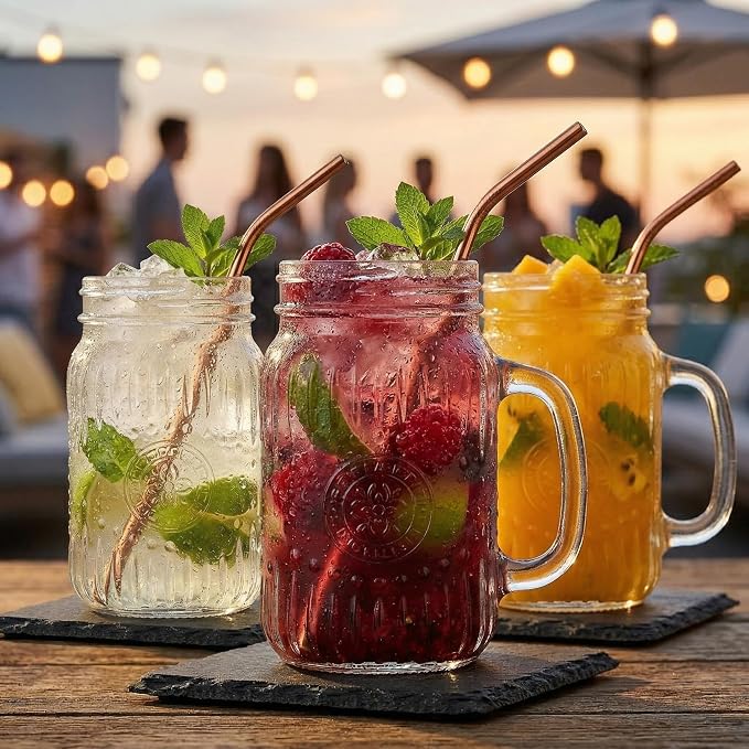 SUT Mason Jar Drinking Glasses - Image 4