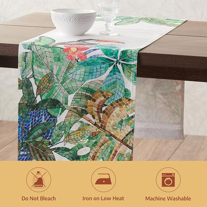 Maison d' Hermine Table Runner 100% Combed Cotton 14.5"x72" | Table Runners 72 - Image 8