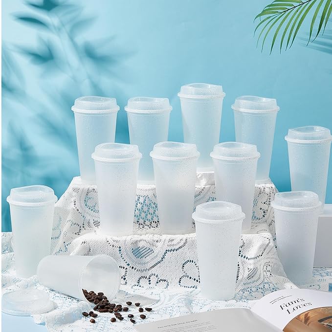 FillTouch 12 Pcs 16 oz Reusable Coffee Cups - Image 4