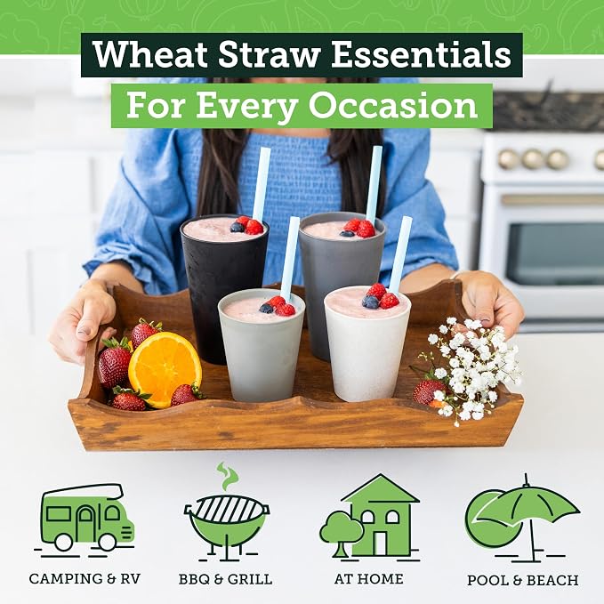 Grow Forward Premium Wheat Straw Cups - Image 2