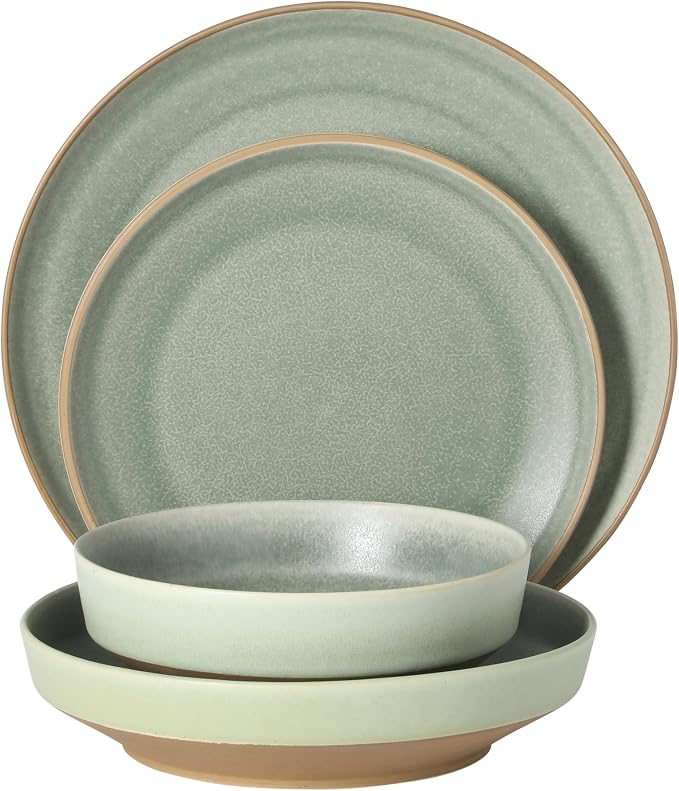 Gibson Elite Octavia Place 16 Piece Stoneware Dinnerware Set, Service - Image 7