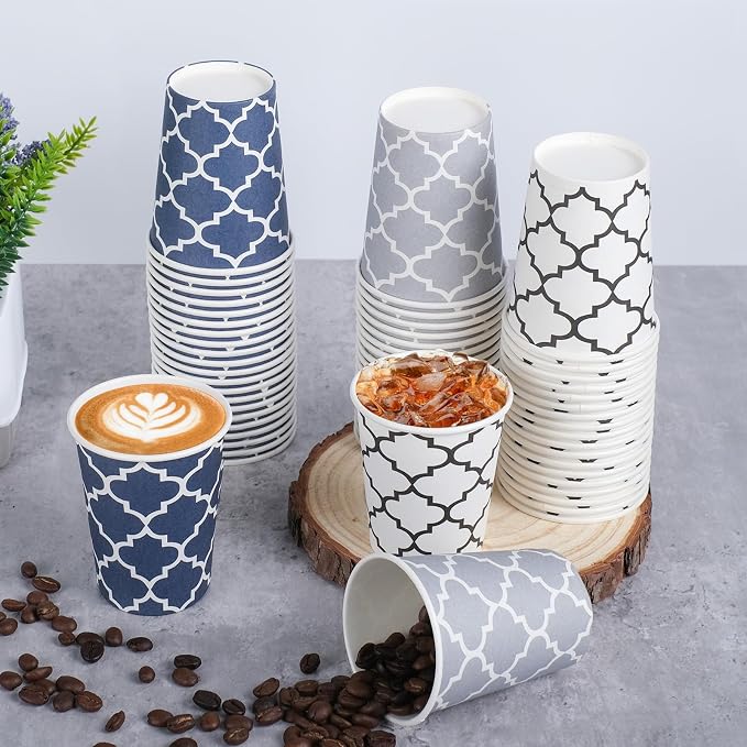 Clawsoff 300 Pack Paper Cups 8 oz, Disposable Coffee Cups 8 OZ | Sturdy - Image 5