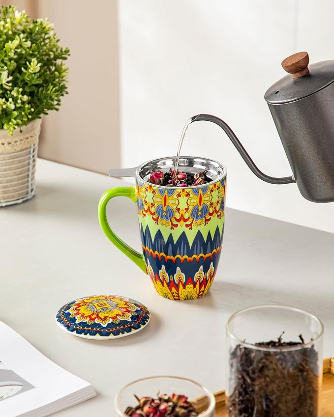 vancasso 18 Oz Tea Infuser Mug - Image 8