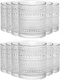 Amzcku Vintage Drinking Glass Set of 12 Kitchen Glasses Cup（13 OZ），for by Amzcku