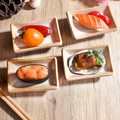 Ceramic Soy Sauce Dish Set of 4 - Image 3