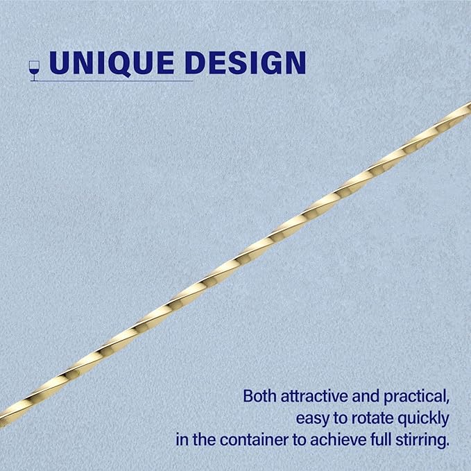 Bar Spoon Cocktail Mixing Stirrers, 12” Long Handle, Long Drink Spoons - Image 4