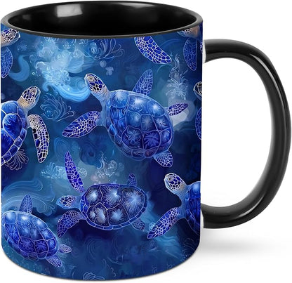 Sea Turtle Coffee Mug 11 Ounce Mugs Ceramic Tea Cup Drinking Water Cups | by FyLybois