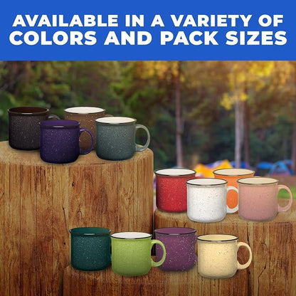 Set of 8 Ceramic Campfire Mugs – 15 Oz, Camping – Customizable - Image 5