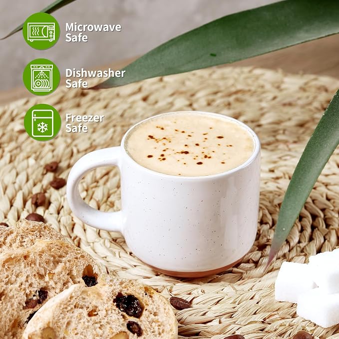 Gencywe Ceramic Mini Espresso Cups Set of 6, 5 oz Espresso Mugs - Image 2
