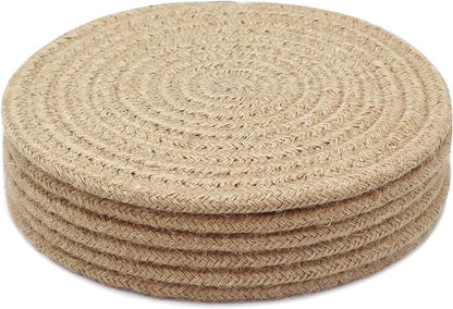 8 Inch Trivets for Hot Dishes, Hot Pots and Pans, Large Coaster for Kitchen by KITLAB