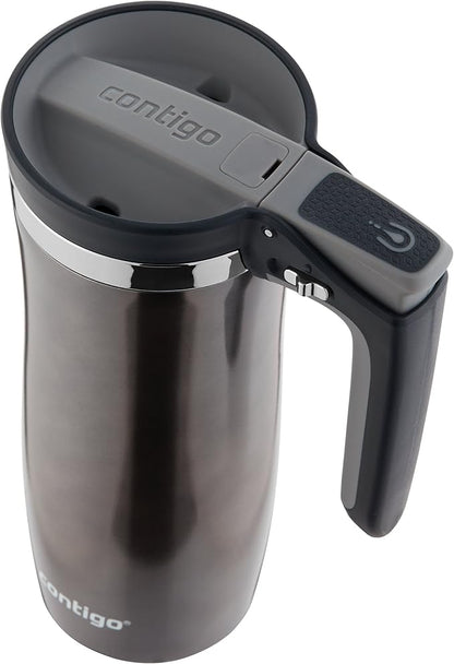 Contigo Stainless Steel Handled AUTOSEAL Travel Mug 16 oz | Leak-Proof | - Image 4