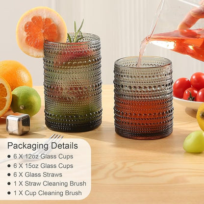 ZMOWIPDL Drinking Glasses Set of 12, - Image 6