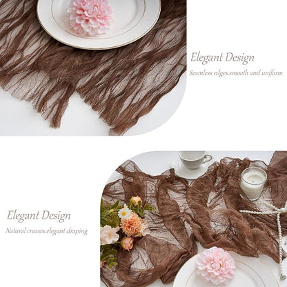 Coffee Cheesecloth Table Runner Summer Halloween Christmas 10Ft Cheese Cloth - Image 4