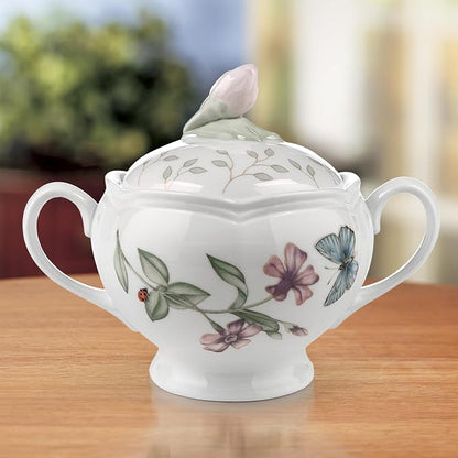 Lenox Butterfly Meadow Porcelain Sugar Bowl - Image 4