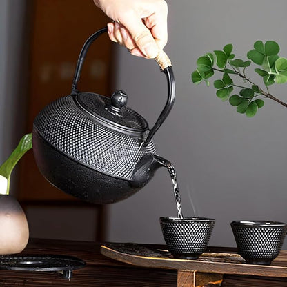 Japanese Cast Iron Tea Cups, Small and Heavy Teacups - Image 3